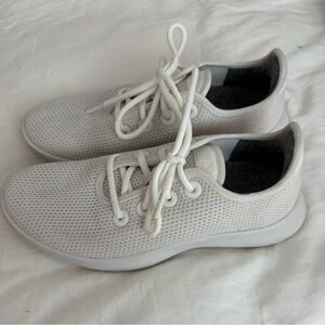 Allbirds White and Gray Knit Sneakers